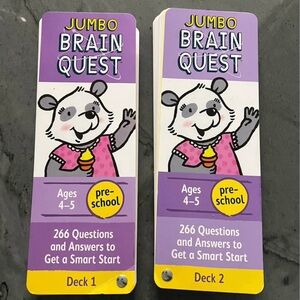 2 Jumbo Preschool Brain Quest